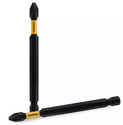 Бита PH №2 L= 90 мм (1/4" HEX) ударная (5 шт) RUNTEC Бита PH №2 L= 90 мм (1/4" HEX) ударная (5 шт) RUNTEC