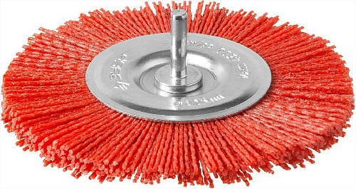 Щетка дисковая 125 мм для дрели, нейлоновая проволока ЗУБР Щетка дисковая 125 мм для дрели, нейлоновая проволока ЗУБР