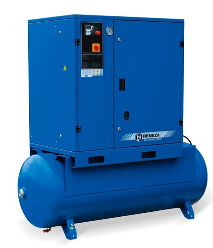Компрессор винтовой 1100 л/мин, 11 кВт, 15 бар, 380 В, ресивер 500 л Remeza Компрессор винтовой 1100 л/мин, 11 кВт, 15 бар, 380 В, ресивер 500 л Remeza
