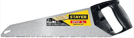 Ножовка по дереву 400 мм, 5 TPI STAYER TopCut Ножовка по дереву 400 мм, 5 TPI STAYER TopCut