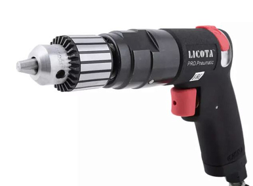 Дрель пневматическая 3/8" ЗВП 10 мм, 2200 об/мин, 230 л/мин, штуцер 1/4", 6.3 бар Licota Дрель пневматическая 3/8" ЗВП 10 мм, 2200 об/мин, 230 л/мин, штуцер 1/4", 6.3 бар Licota