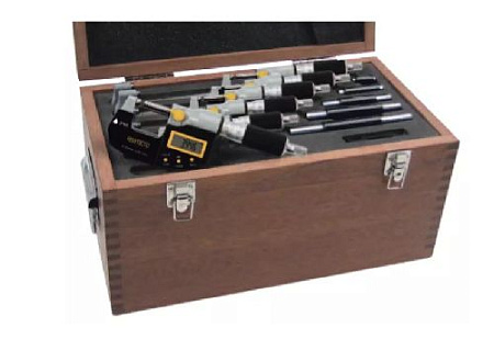 Набор микрометров цифровых 105 серии, 0,01 мм 0-150 мм ASIMETO Набор микрометров цифровых 105 серии, 0,01 мм 0-150 мм ASIMETO