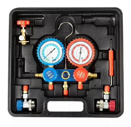 Набор для заправки, вакуумирования и проверки систем кондиционирования r134a SpecX Набор для заправки, вакуумирования и проверки систем кондиционирования r134a SpecX