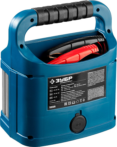 Зарядное устройство автомобильное 6/12/24 В, 2-12А, розетка 12В ЗУБР УЗУ-240 Зарядное устройство автомобильное 6/12/24 В, 2-12А, розетка 12В ЗУБР УЗУ-240