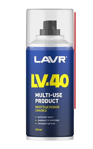 Смазка многоцелевая проникающая 210 мл LAVR LV-40 Смазка многоцелевая проникающая 210 мл LAVR LV-40