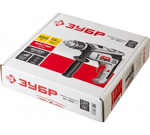 Дрель ударная 550 Вт, 13 мм ЗУБР ДУ-550 ЭР Дрель ударная 550 Вт, 13 мм ЗУБР ДУ-550 ЭР