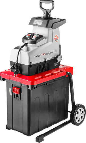 Измельчитель садовый электрический, ЗУБР ЗИЭ-44-2800, бесшумный, р/с 44 мм, контейнер 60 л, 2800 Вт Измельчитель садовый электрический, ЗУБР ЗИЭ-44-2800, бесшумный, р/с 44 мм, контейнер 60 л, 2800 Вт