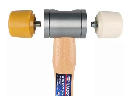 Молоток с полиуретановым и нейлоновым бойками Licota Молоток с полиуретановым и нейлоновым бойками Licota