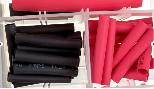 Трубки термоусадочные влагозащищенные 100 шт, 38-76 мм 6 типоразмеров JTC Трубки термоусадочные влагозащищенные 100 шт, 38-76 мм 6 типоразмеров JTC