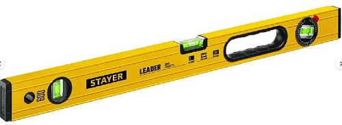 Уровень 600 мм усиленный профиль с поворотным глазком STAYER LEADER Уровень 600 мм усиленный профиль с поворотным глазком STAYER LEADER