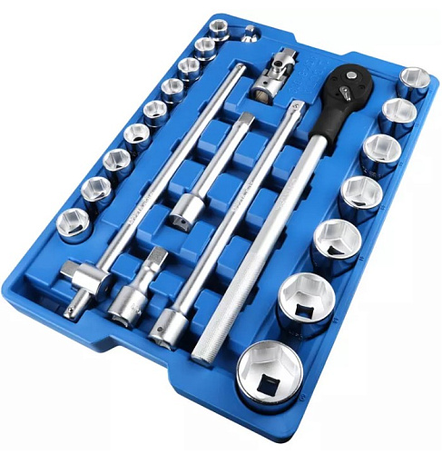 Набор головок торцевых 19-50 мм (3/4") 6 гр., 23 предм. в ложемент-кейсе Licota Набор головок торцевых 19-50 мм (3/4") 6 гр., 23 предм. в ложемент-кейсе Licota