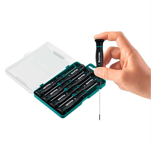 Набор отверток для точной механики 7 шт KRAFTOOL Precision Набор отверток для точной механики 7 шт KRAFTOOL Precision