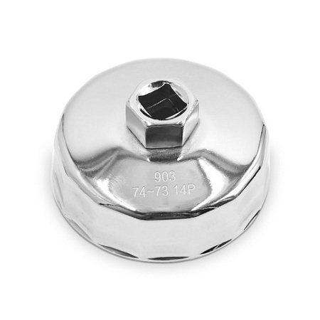 Съемник масляных фильтров чашка 73,5 мм 14 гр. 1/2" (Mercedes, BMW, Audi, VW, Opel ) AVS FWCT-03 Съемник масляных фильтров чашка 73,5 мм 14 гр. 1/2" (Mercedes, BMW, Audi, VW, Opel ) AVS FWCT-03
