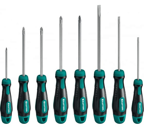 Набор отверток 8 шт в коробке KRAFTOOL Х-Drive-8 Набор отверток 8 шт в коробке KRAFTOOL Х-Drive-8