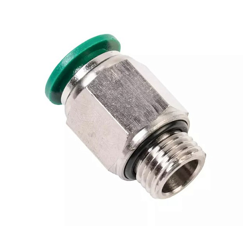 Фитинг цанговый М1/4" 10 мм, с уплотнением, металлический корпус GARWIN Фитинг цанговый М1/4" 10 мм, с уплотнением, металлический корпус GARWIN