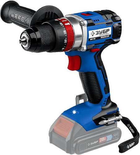 Дрель-шуруповерт аккумуляторная ударная 20 В, 70 Нм, без АКБ и БЗУ, бесщеточный двиг. ЗУБР Дрель-шуруповерт аккумуляторная ударная 20 В, 70 Нм, без АКБ и БЗУ, бесщеточный двиг. ЗУБР