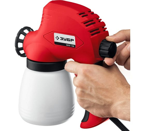 Краскопульт 120 Вт, 0.8 л, 0-300 мл/мин, макс. вязк. 60 DIN, безвоздушный ЗУБР ЗКПЭ-120 Краскопульт 120 Вт, 0.8 л, 0-300 мл/мин, макс. вязк. 60 DIN, безвоздушный ЗУБР ЗКПЭ-120