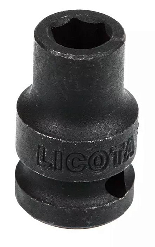 Головка торцевая ударная 3/8" 10 мм, 6 гр., CrMo Licota Головка торцевая ударная 3/8" 10 мм, 6 гр., CrMo Licota