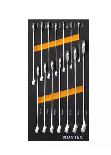 Тележка инструментальная 7 полок, 273 предм, стальная столешница RUNTEC Performance Тележка инструментальная 7 полок, 273 предм, стальная столешница RUNTEC Performance