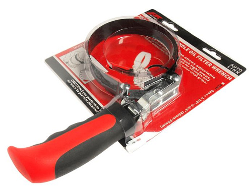 Съемник масляных фильтров стальная лента 95-100 мм поворотный усиленный JTC Съемник масляных фильтров стальная лента 95-100 мм поворотный усиленный JTC