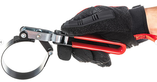 Съемник масляных фильтров стальная лента 60-73 мм поворотный JTC Съемник масляных фильтров стальная лента 60-73 мм поворотный JTC