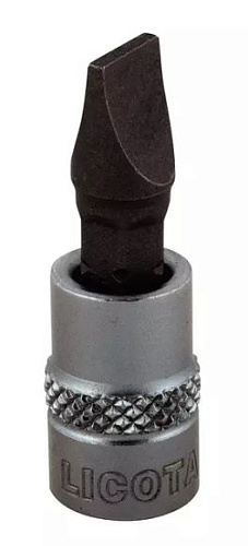 Головка торцевая со вставкой 1/4" SL4,5, 37 мм Licota Головка торцевая со вставкой 1/4" SL4,5, 37 мм Licota