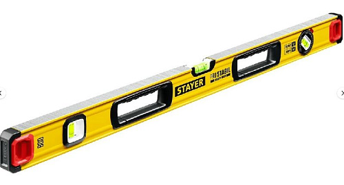 Уровень 800 мм усиленный профиль с поворотным глазком STAYER PRO STABIL Уровень 800 мм усиленный профиль с поворотным глазком STAYER PRO STABIL