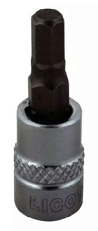 Головка торцевая с шестигранной вставкой 1/4" H 6, 37 мм Licota Головка торцевая с шестигранной вставкой 1/4" H 6, 37 мм Licota