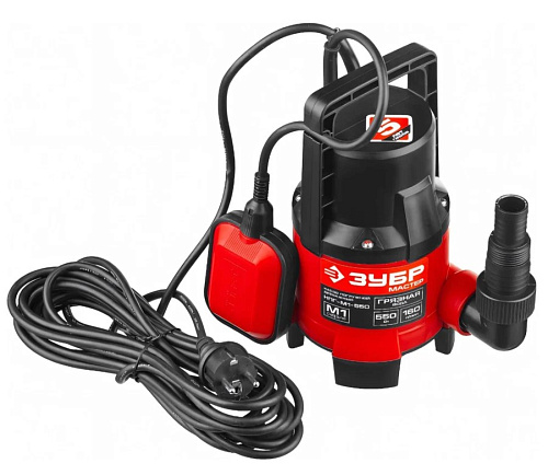 Насос дренажный для грязной воды 550 Вт ЗУБР Насос дренажный для грязной воды 550 Вт ЗУБР