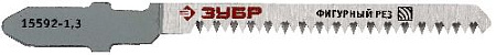 Пилка для лобзика по дереву 50*1,4 мм, фигурный резпо ламинату/дереву/фане Т101АО, CrV (2 шт) ЗУБР Пилка для лобзика по дереву 50*1,4 мм, фигурный резпо ламинату/дереву/фане Т101АО, CrV (2 шт) ЗУБР