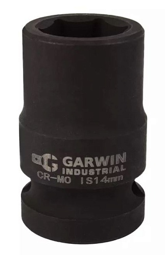 Головка торцевая ударная 1/2" 14 мм, 6 гр. GARWIN Головка торцевая ударная 1/2" 14 мм, 6 гр. GARWIN