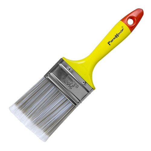 Кисть плоская 63,5 мм (2,5") искусственное расщепленное волокно, пластиковая ручка "Канекарон" Кисть плоская 63,5 мм (2,5") искусственное расщепленное волокно, пластиковая ручка "Канекарон"