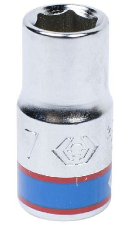 Головка торцевая 1/4" 7 мм, 6 гр., KING TONY 233507M Головка торцевая 1/4" 7 мм, 6 гр., KING TONY 233507M