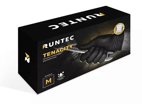 Перчатки нитриловые высокопрочные, размер М (100 шт) Tenacity Перчатки нитриловые высокопрочные, размер М (100 шт) Tenacity