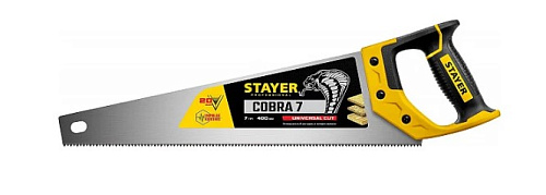Ножовка по дереву 400 мм, 7 TPI STAYER Cobra 7 Ножовка по дереву 400 мм, 7 TPI STAYER Cobra 7