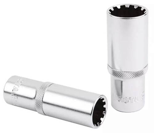 Головка торцевая глубокая 3/8" 14 мм spline CrV Licota Головка торцевая глубокая 3/8" 14 мм spline CrV Licota