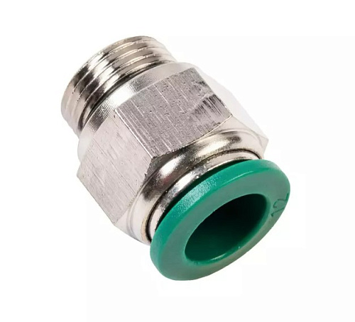 Фитинг цанговый M3/8" 12мм, с уплотнителем, метал. корпус GARWIN Фитинг цанговый M3/8" 12мм, с уплотнителем, метал. корпус GARWIN