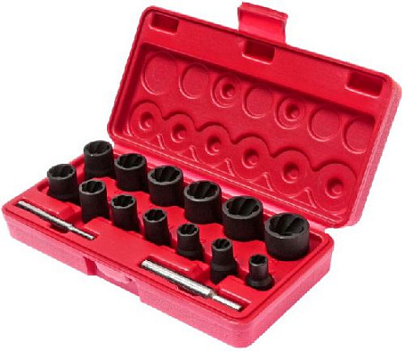 Набор головок для скругленного крепежа 1/2", 3/8", 8-21 мм (15 предм) JTC Набор головок для скругленного крепежа 1/2", 3/8", 8-21 мм (15 предм) JTC