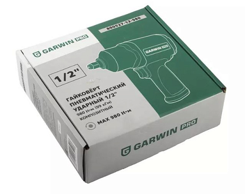 Гайковерт пневматический 1/2" 980 Нм (99 Кгм) композитный GARWIN Гайковерт пневматический 1/2" 980 Нм (99 Кгм) композитный GARWIN