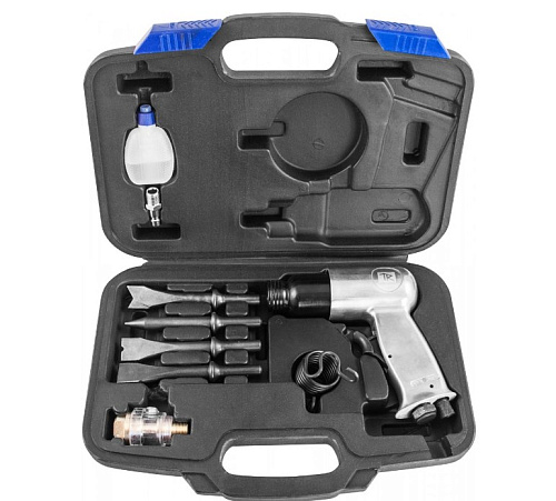 Молоток пневматический в комплекте с 4 зубилами, 150 мм AHK9150 Thorvik Молоток пневматический в комплекте с 4 зубилами, 150 мм AHK9150 Thorvik