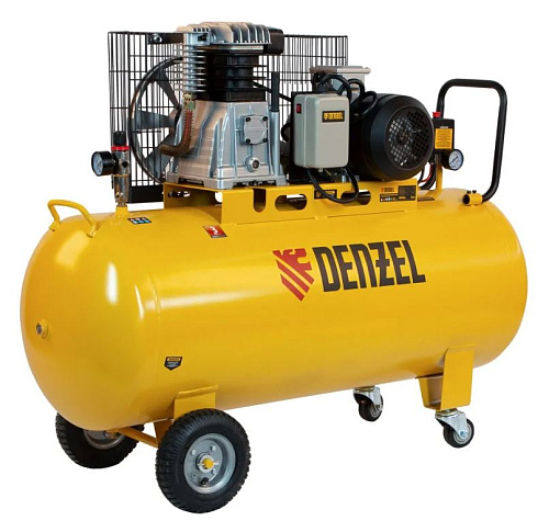 Компрессор масляный ременной 200 л, 3,0 кВт, 530 л/мин, 10 бар, 380 В Denzel BCI3000-T/200 Компрессор масляный ременной 200 л, 3,0 кВт, 530 л/мин, 10 бар, 380 В Denzel BCI3000-T/200