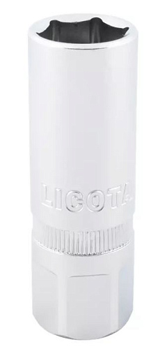 Головка свечная 1/2" 16 мм 6 гр. магнитная Licota Головка свечная 1/2" 16 мм 6 гр. магнитная Licota