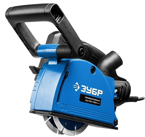 Штроборез (бороздодел) 1400 Вт, диск 125 мм, глуб. 30 мм, в кейсе ЗУБР ЗШ-П30-1400 ПСТК Штроборез (бороздодел) 1400 Вт, диск 125 мм, глуб. 30 мм, в кейсе ЗУБР ЗШ-П30-1400 ПСТК