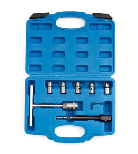 Набор для чистки и восстановления посадочных мест дизельных форсунок 7 предм Rossvik Набор для чистки и восстановления посадочных мест дизельных форсунок 7 предм Rossvik