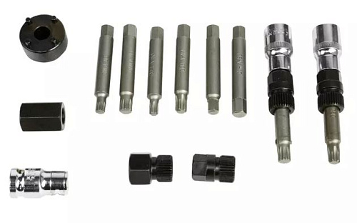 Набор съемников шкивов генераторов 13 предм. SpecX Набор съемников шкивов генераторов 13 предм. SpecX