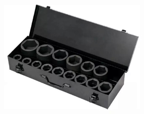 Набор головок торцевых ударных 22-60 мм (1") 15 предм, GARWIN Набор головок торцевых ударных 22-60 мм (1") 15 предм, GARWIN