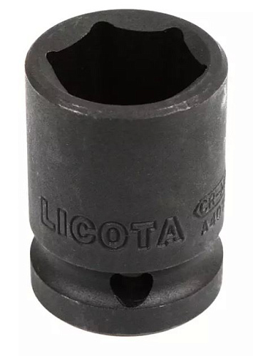 Головка торцевая ударная 1/2" 22 мм, 6 гр., CrMo Licota Головка торцевая ударная 1/2" 22 мм, 6 гр., CrMo Licota