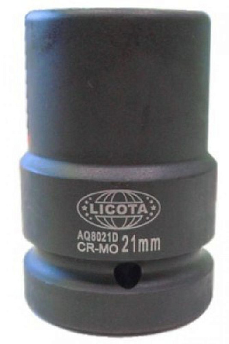 Головка торцевая ударная футорочная глубокая 1" 21 мм, L=135 мм, 4 гр. CrMo Licota Головка торцевая ударная футорочная глубокая 1" 21 мм, L=135 мм, 4 гр. CrMo Licota