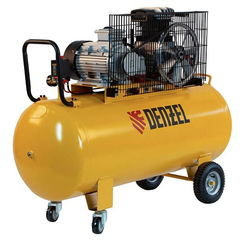 Компрессор масляный ременной 200 л, 3,0 кВт, 530 л/мин, 10 бар, 380 В Denzel BCI3000-T/200 Компрессор масляный ременной 200 л, 3,0 кВт, 530 л/мин, 10 бар, 380 В Denzel BCI3000-T/200