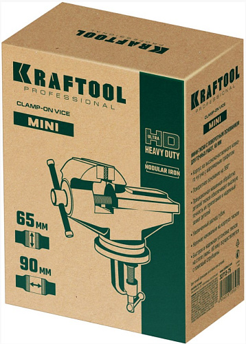 Тиски слесарные 65 мм прецизионные на струбцине KRAFTOOL Mini Тиски слесарные 65 мм прецизионные на струбцине KRAFTOOL Mini